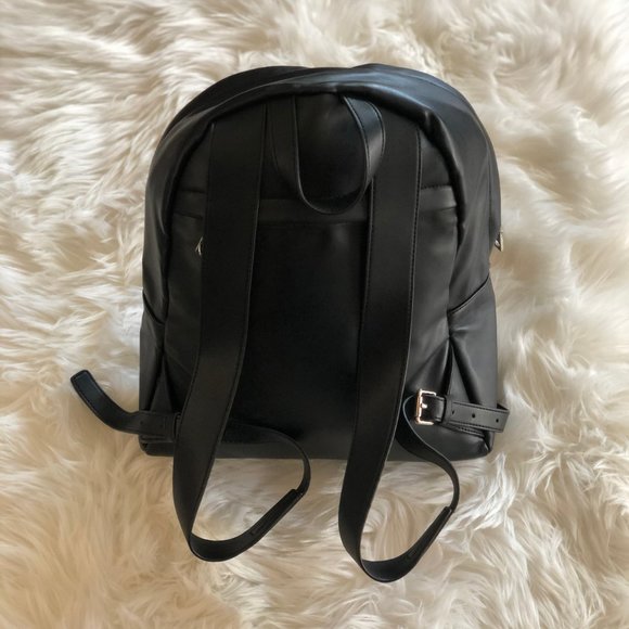 LOVE MOSCHINO BLACK FUZZY HEART BACKPACK NWOT main image 5